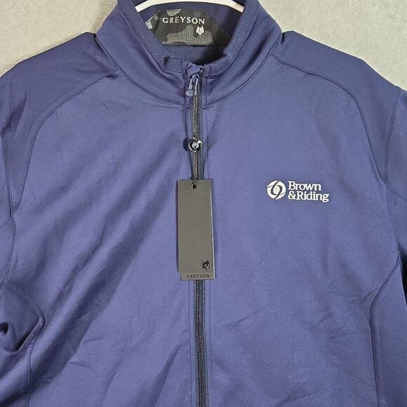 Greyson Sequoia Full Zip Golf Jacket Men’s L Honeycreeper Blue Performance NWT - Picture 2 of 12